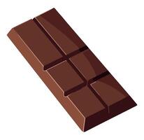 A chocolate bar on a white background vector
