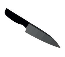 A knife is shown on a white background vector