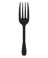 Fork icon isolated on white background vector