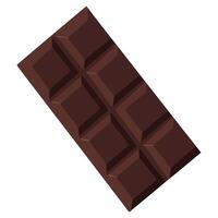 A chocolate bar on a white background vector