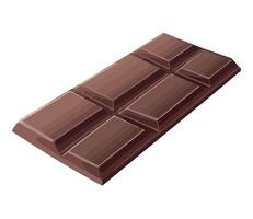 A chocolate bar on a white background vector