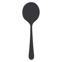 A spoon is shown on a white background vector