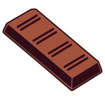 A chocolate bar icon isolated on a white background vector