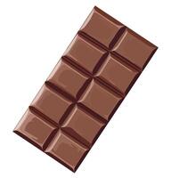 A chocolate bar on a white background vector
