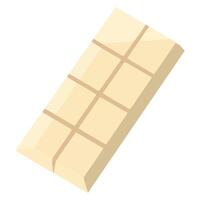 A bar of chocolate on a white background vector
