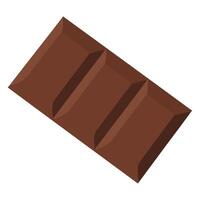 A chocolate bar on a white background vector