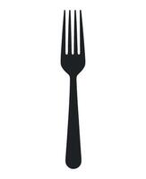 Fork icon isolated on white background vector