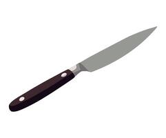 A knife is shown on a white background vector