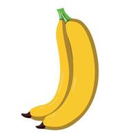 A banana is shown on a white background vector