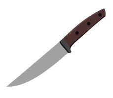 A knife on a white background vector