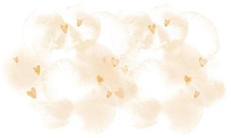 Heart patterned on background watercolor style design vector
