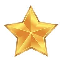 Realistic star isolated illustration on white background vector