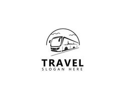 Travel logo design. Bus Concept logo. Template Logo For Your Company or Business. Travel Agency Logo Inspiration vector
