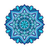 Elegant frame colour mandala design vector