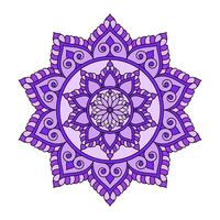 Geometric abstract simple colour mandala vector