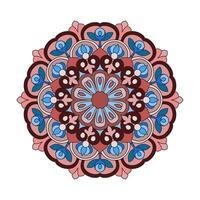Ornamental colour mandala patterns with unique design vector