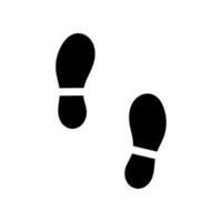 Step footprints paths, icon Illustration. isolated on white background vector