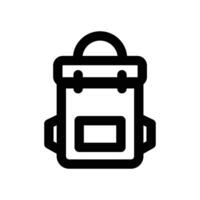 backpack icon line line style vector