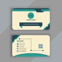 new business card with various color triangle shapes design vector