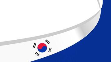wavy south korea flag background with copy space for text. suitable for south korea national day vector