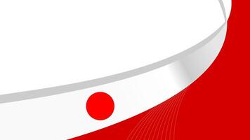 wavy japan flag background with copy space for text. japan national day vector