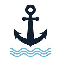 Anchor icon graphic design illustration vector