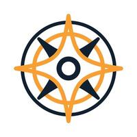 Compass icon design illustration vector