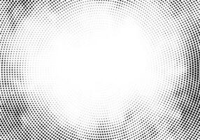 Black and white halftone. Contrast half tone digital texture. Diagonal dotted gradient. Comic effect overlay. Retro dot pattern on transparent backdrop. Graphic halftone perforated texture vector