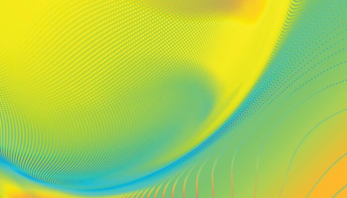 Grunge halftone modern abstract pattern background. Ink dots texture design element. Vibrant gradient holographic neon colors. Concept pop art. Minimal surrealism background.