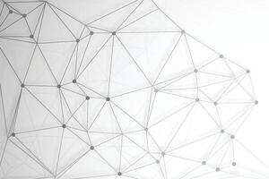 Abstract plexus background with connecting dots and lines. Global network connection, digital technology and communication concept vector