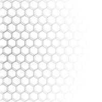 hexagon technology on a white background. Abstract hexagons background with lines and dots. Design for science, medicine, or technology. vector