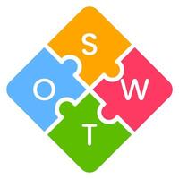 Bussines Development, SWOT Analysis Icon vector
