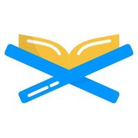 reading Qur'an for Ramadan Icon vector
