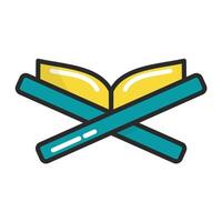 reading Qur'an for Ramadan Icon vector