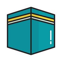 Kaaba for Muslim Icon vector