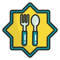 Ramadan Iftar for Ramadan Icon vector