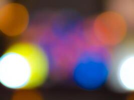 Background lights with bokeh camera effect, blur camera effect photo