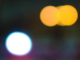 Background lights with bokeh camera effect, blur camera effect photo