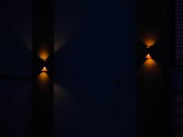 Background lights with bokeh camera effect, blur camera effect photo