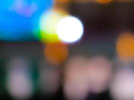 Background lights with bokeh camera effect, blur camera effect photo