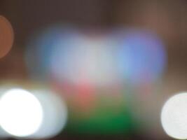 Background lights with bokeh camera effect, blur camera effect photo
