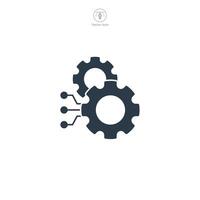 Big data icon symbol illustration isolated on white background vector