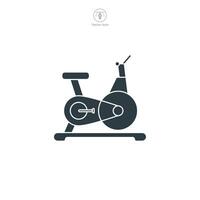 Exercise Bike icon symbol illustration isolated on white background vector