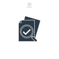 Survey results icon symbol illustration isolated on white background vector