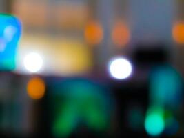 Background lights with bokeh camera effect, blur camera effect photo