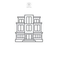 Office building icon symbol illustration isolated on white background vector