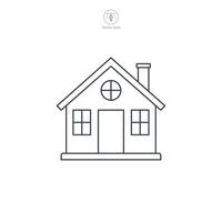 House building icon symbol illustration isolated on white background vector