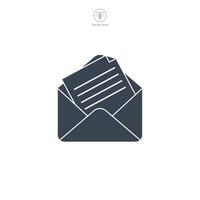 Envelope mail icon symbol illustration isolated on white background vector