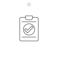Check Mark icon symbol illustration isolated on white background vector