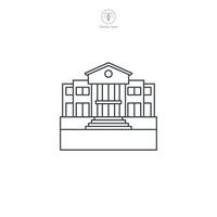 Mall building icon symbol illustration isolated on white background vector